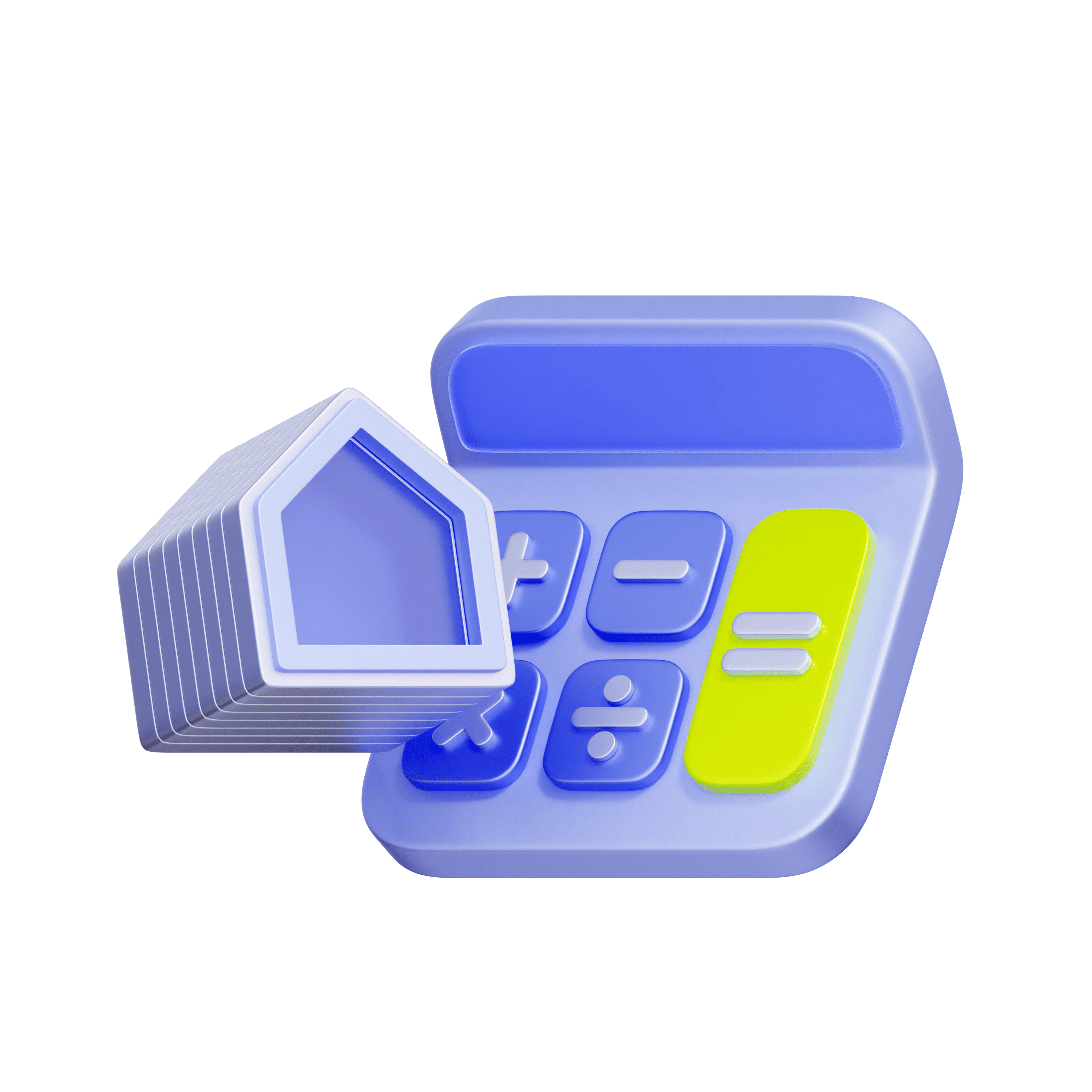 電卓の3Dイラスト