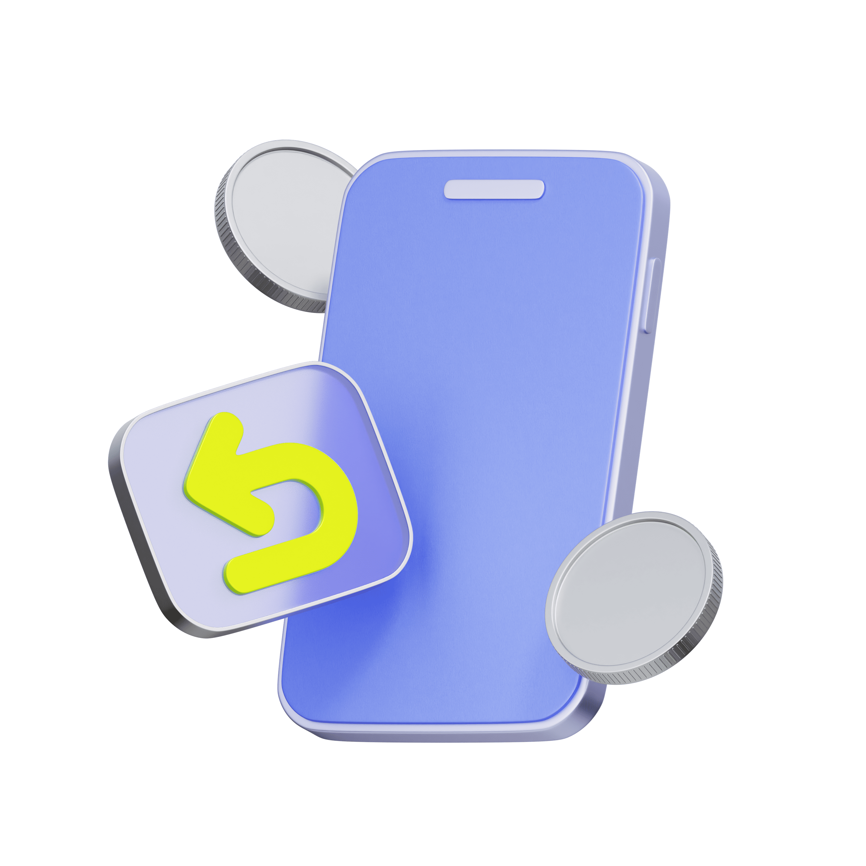 スマホの3Dイラスト